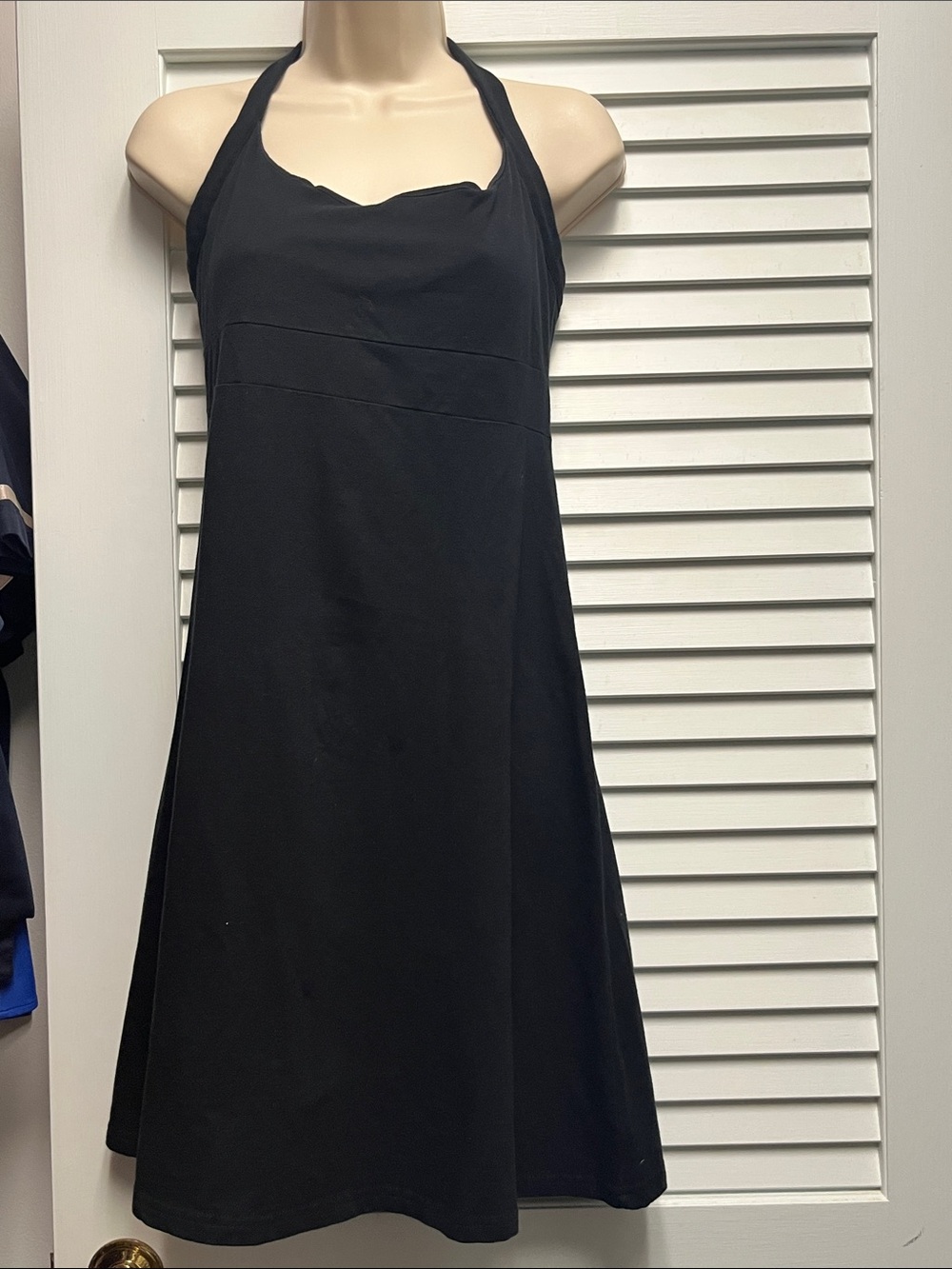 Vintage Patagonia Black Halter A-Line Mini Dress